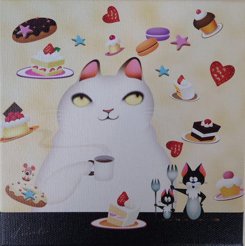 キャンバスプリントM　２　　　お菓子の職人