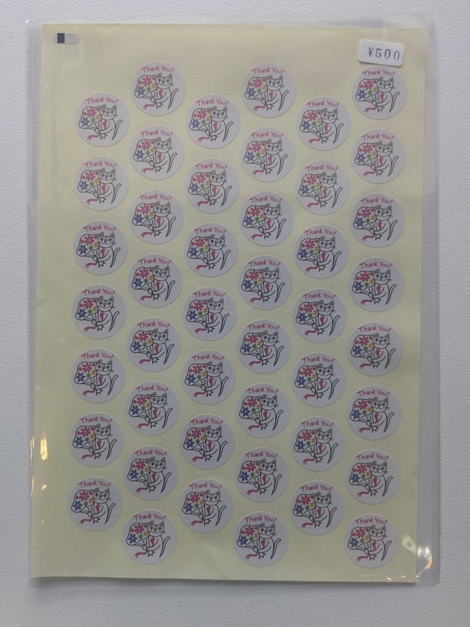 シール　Thankyou