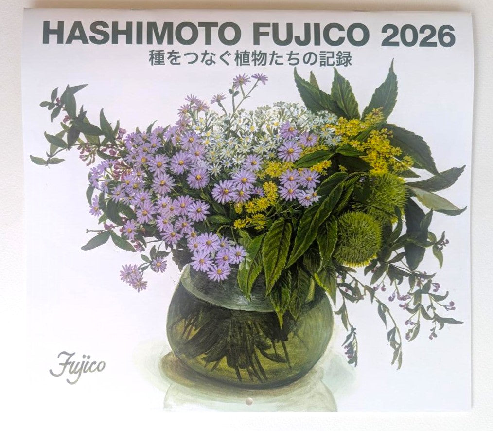 橋本不二子　2026年壁掛けカレンダー　種をつなぐ植物たちの記録