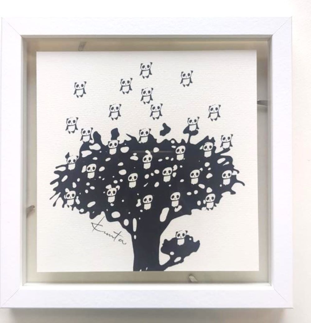 デジタルプリント１７　パンダの生る木