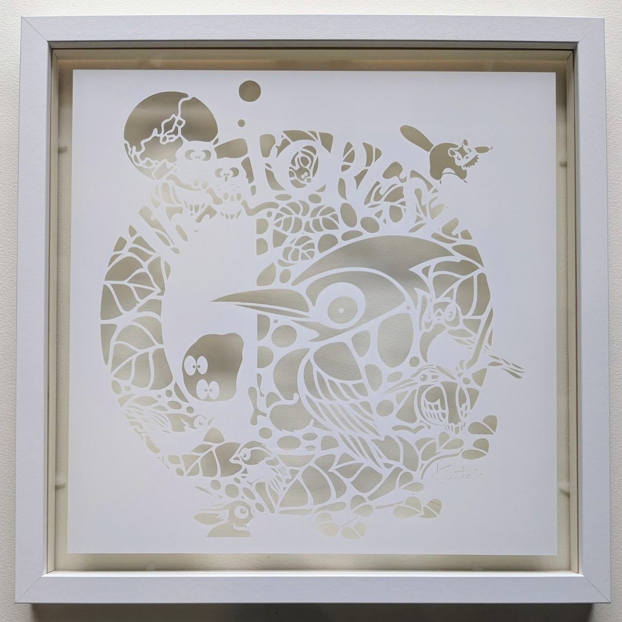 原画・一点物　　3　切り絵「FOREST」