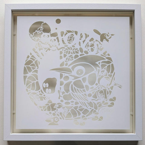 原画・一点物　　3　切り絵「FOREST」