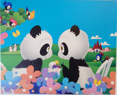 キャンバスプリントF3　２０　　　高原の二人