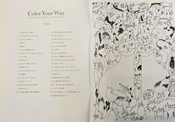書籍   塗り絵もできる線画集第三版【Color Your Way / きみの色で】