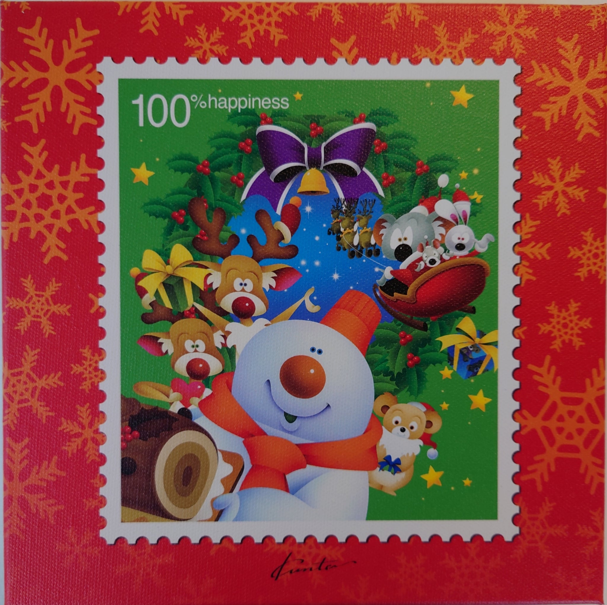 キャンバスプリントM　１９　　　クリスマスには