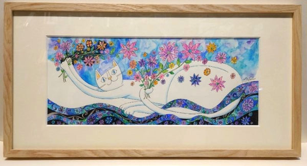 おかべてつろう 原画2「ここは私の咲く場所」