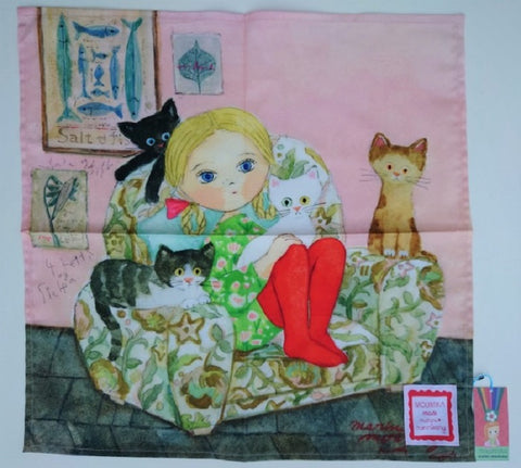 タペストリーハンカチーフ㉜   Our favorite sofa