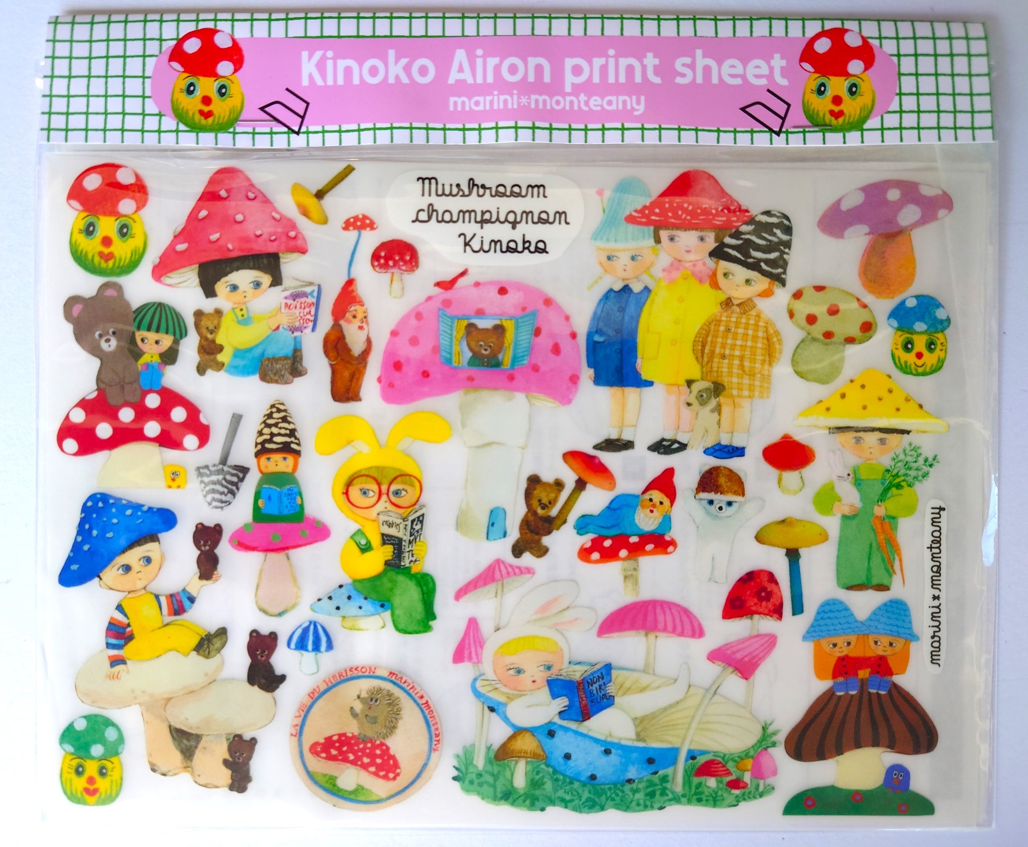 アイロンプリントシート　⑥Kinoko