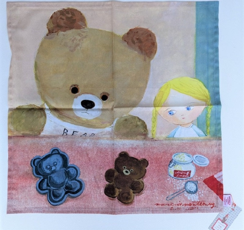 タペストリーハンカチーフ㉕　Flashly baekd a cake