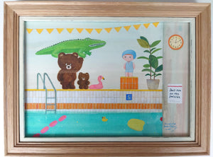 原画14    Swimming pool