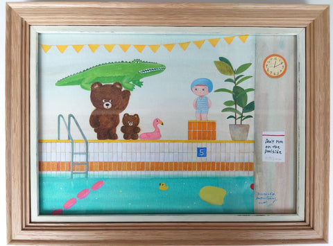 原画14    Swimming pool