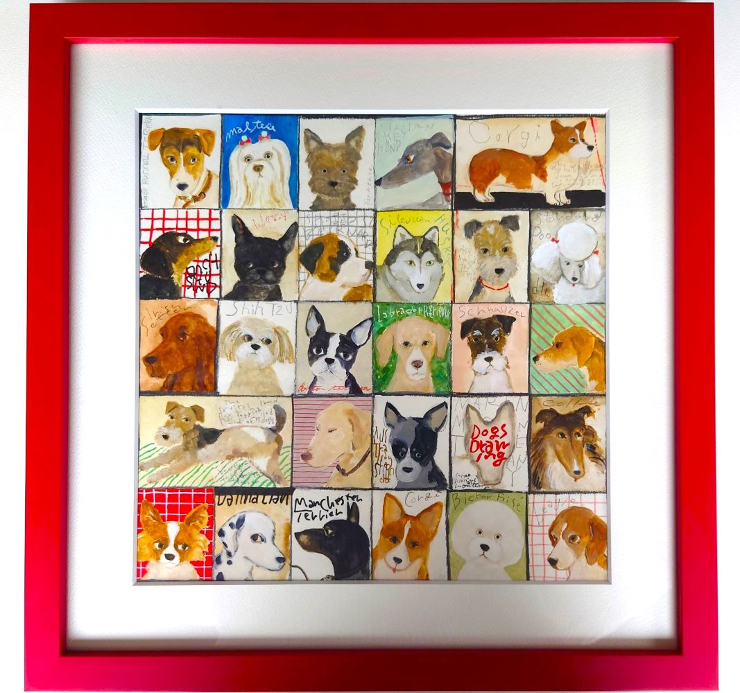原画32  犬の証明写真