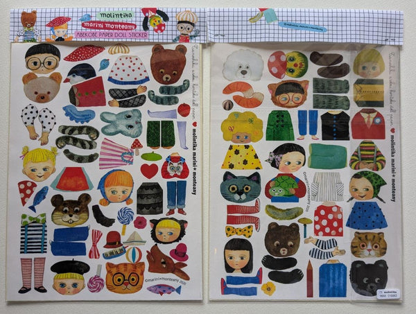 ABEKOBE PAPER DOLL STICKER　(アベコベ　ドール　ステッカー）