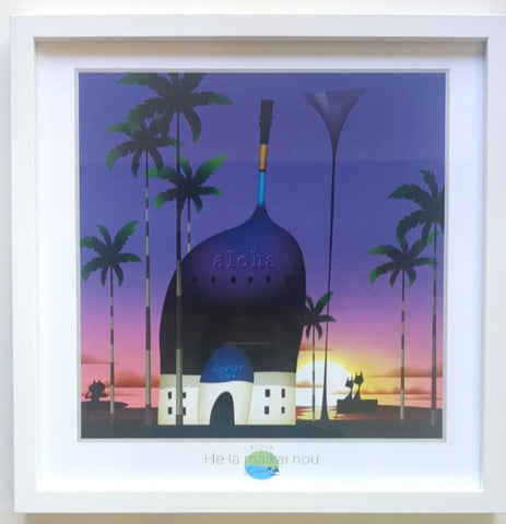 デジタルプリント１５　サンセットビーチ