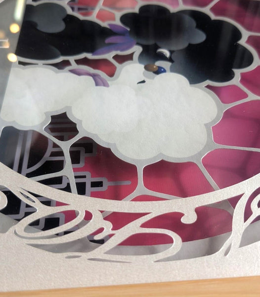 原画・一点物　　2　切り絵「I love you」