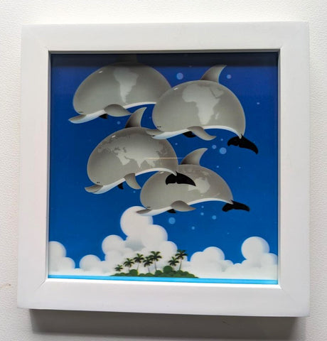 原画・一点物　　9 　ホログラム「たいせつな地球」